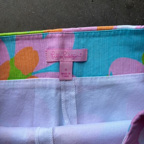 Lilly Pulitzer Cosette Skort Skirt Mojito Women’s Size 0 Floral Tennis Preppy - Picture 7 of 11